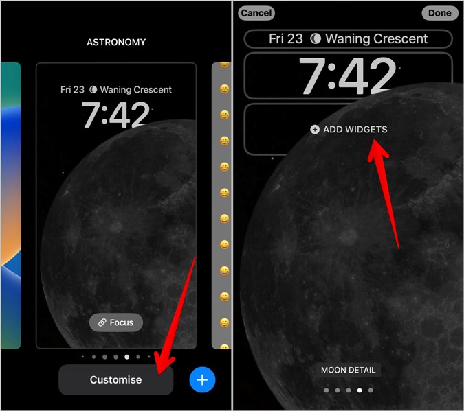 Agregue widgets para bloquear la pantalla en iOS 16