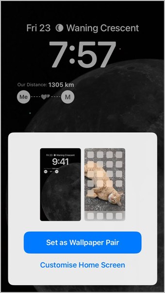 Personalizar la pantalla de inicio en la pantalla de bloqueo de iPhone