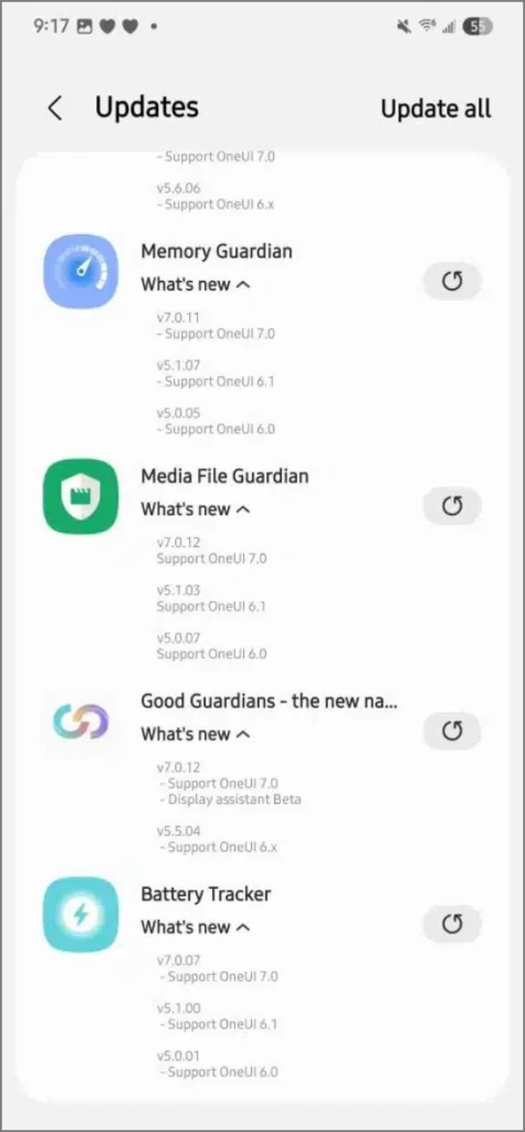 Aplicación Samsung Good Guardians