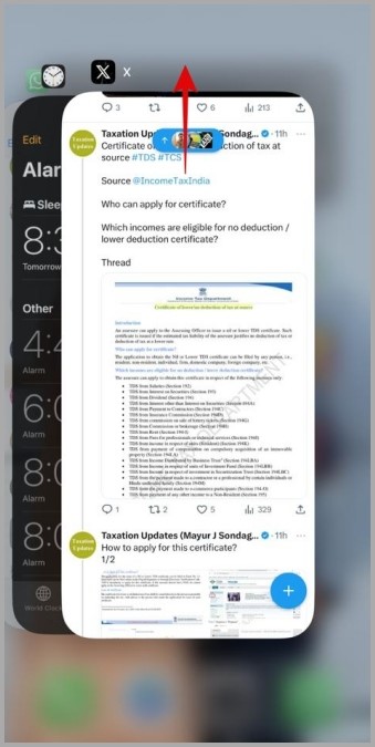 Detén la aplicación Twitter o X en iPhone