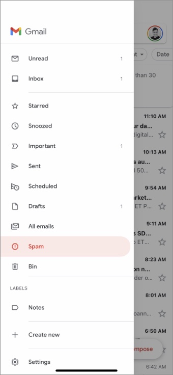 Gmail para iPhone