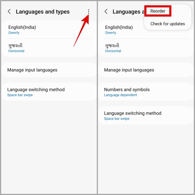 Cambiar la preferencia del idioma en el teléfono Samsung Galaxy