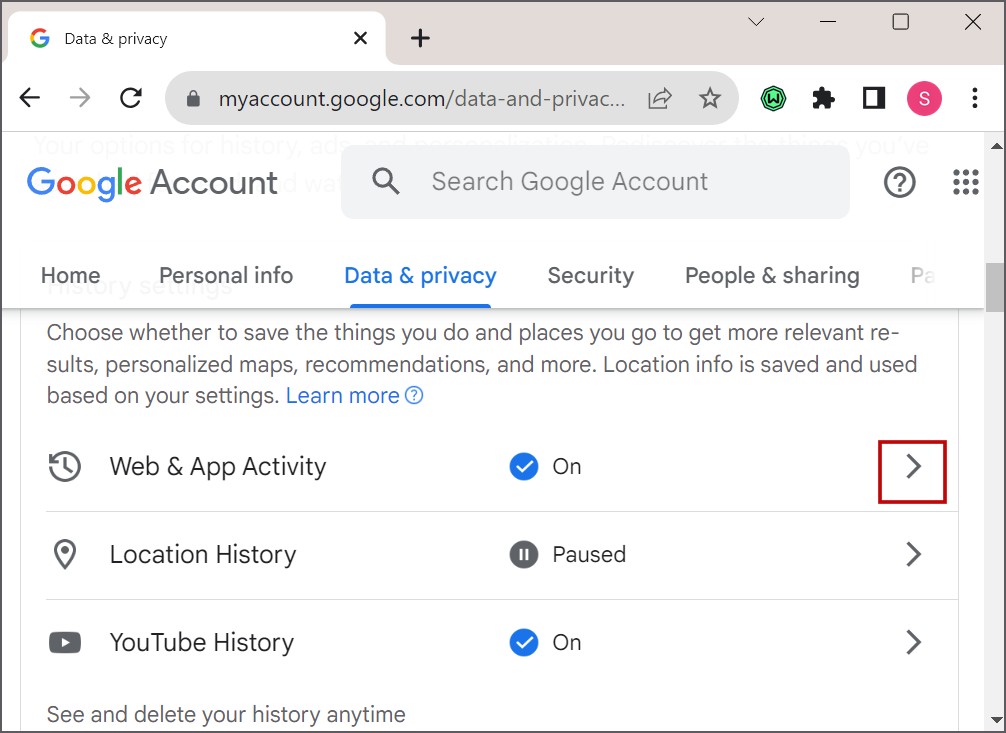 Ver el historial de búsqueda de Google