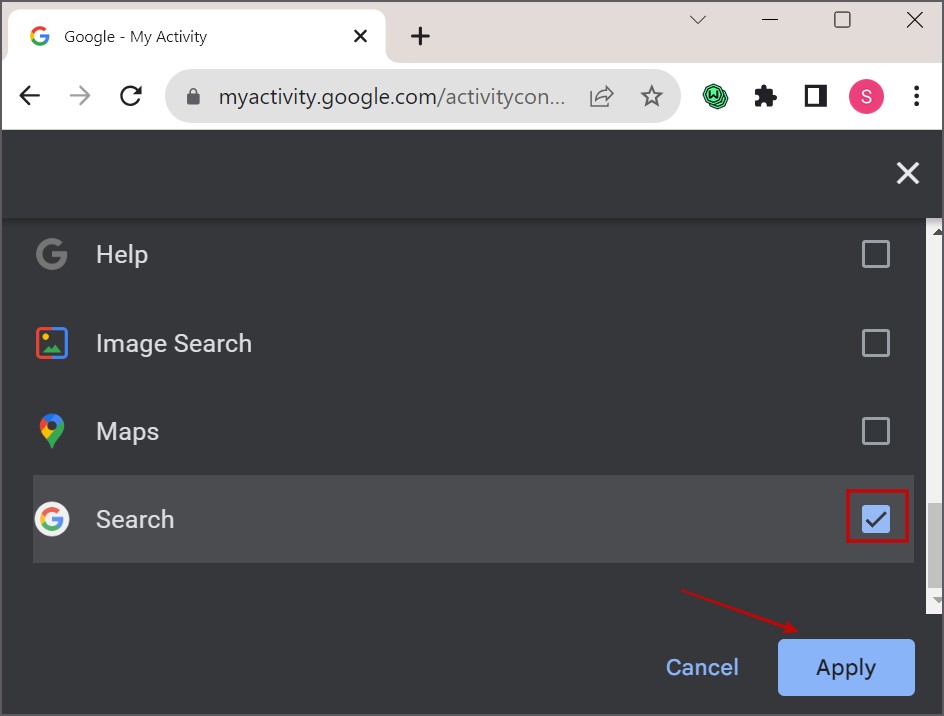 Filtrar el historial de búsqueda de Google