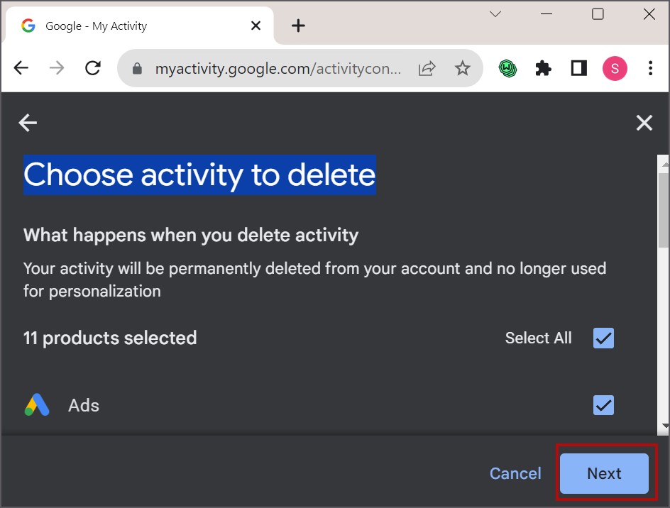 Eliminar todo el historial de búsqueda de Google