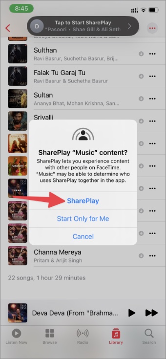 Únete a Shareplay