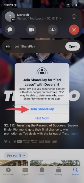 Únete a Shareplay
