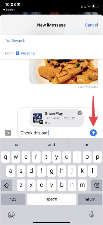 Enviar Shareplay Invite