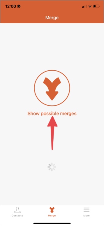 mostrar posibles fusiones en iPhone