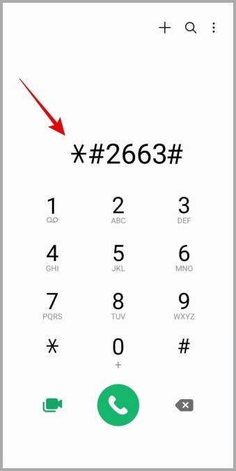 Abra la configuración de firmware en el teléfono Samsung