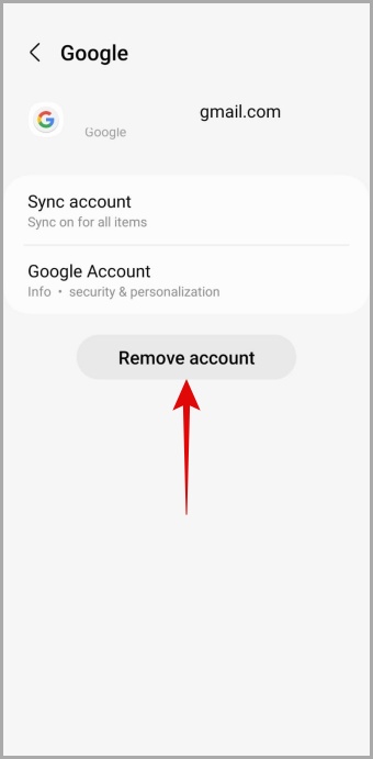 Eliminar la cuenta de Google de Android