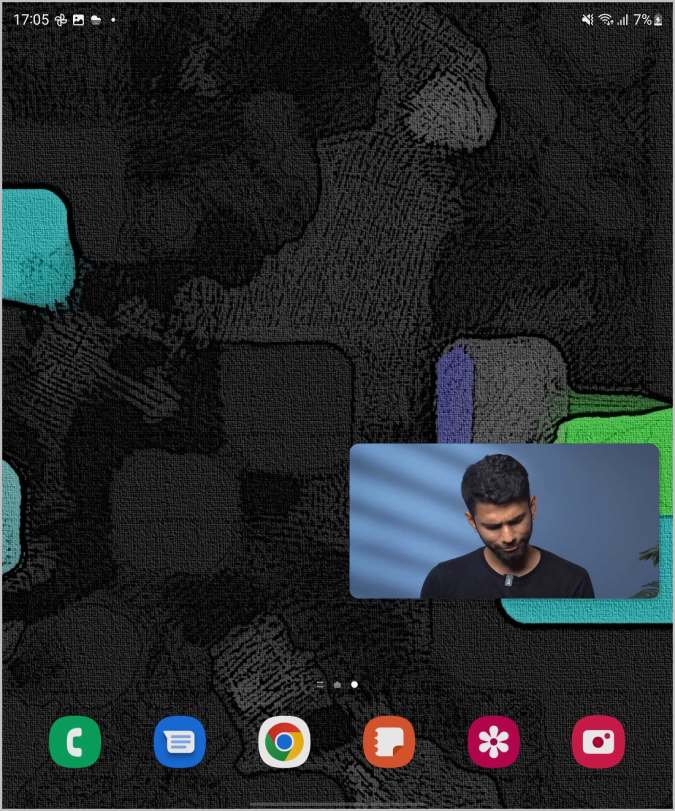 Modo PIP en Galaxy Fold