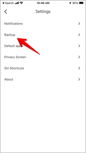 Copia de seguridad de iPhone Google Drive
