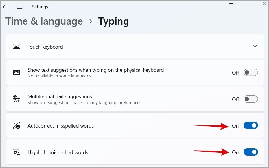 Deshabilitar la autocorrección en Windows