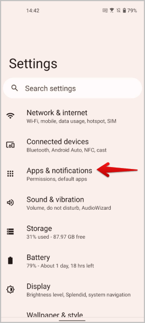 Aplicación de apertura y notificaciones