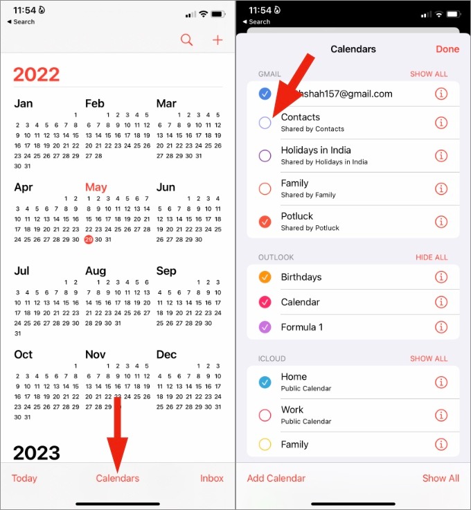 Habilitar el calendario de Google en el calendario