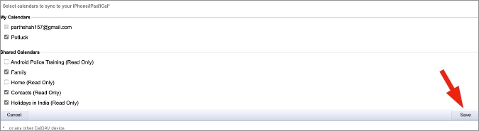 Use el enlace mágico de Google Calendar