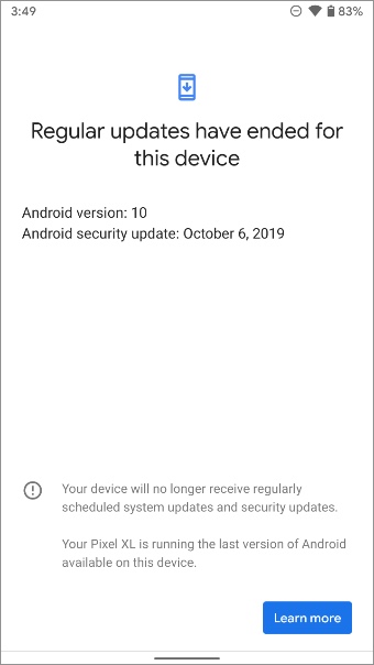Actualizar el sistema operativo Android
