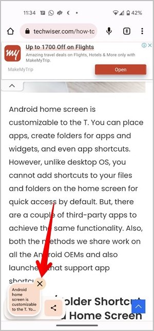 Portapapeles Android 13 Eliminar la escondite de la burbuja