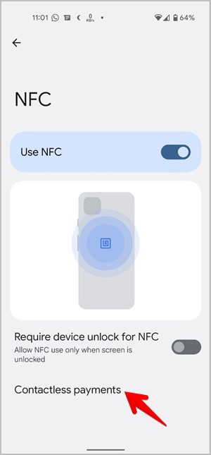 Configuración de Android NFC Pago sin contacto