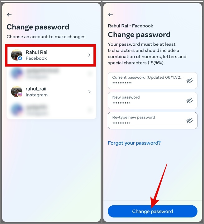 Cambia tu contraseña de Facebook