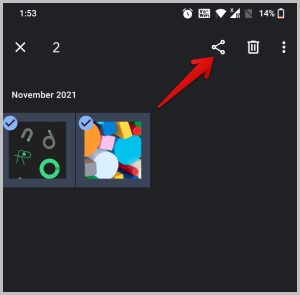 Compartir fotos del teléfono Android