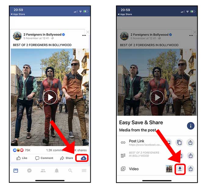 botón de descarga