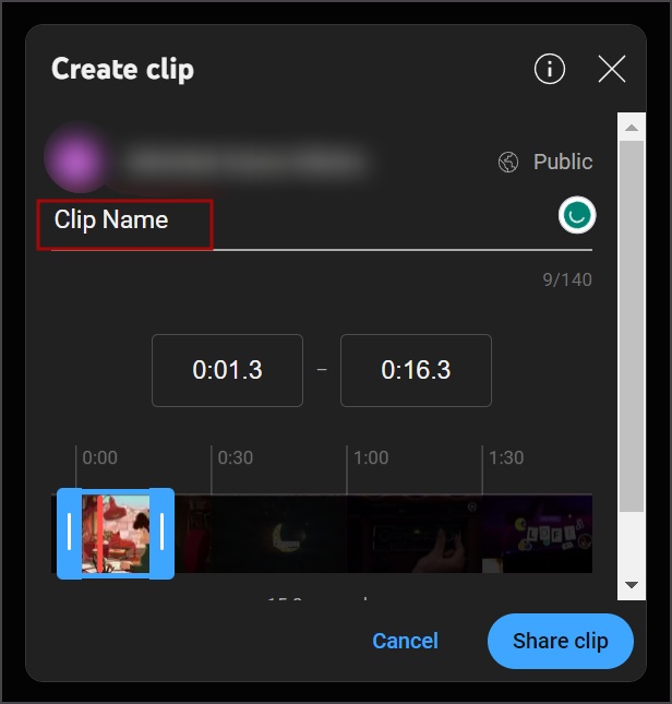 Clip un video de YouTube en una PC