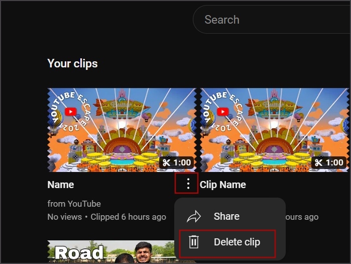 Eliminar el video recortado en la PC