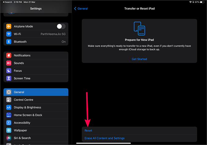 corrige la rotación de la pantalla del iPad no funciona reinicio ipad