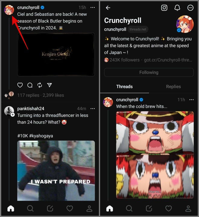 Foto de perfil en hilos
