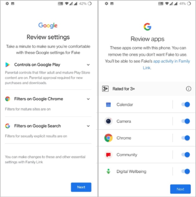 Controles parentales en Android