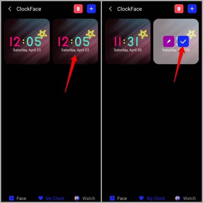 Cambiar la pantalla de bloqueo o el estilo de reloj AOD en el teléfono Samsung