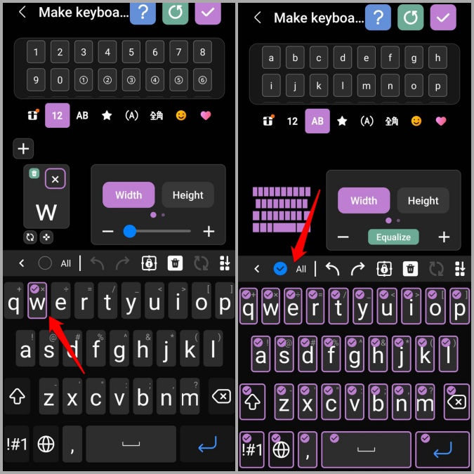 Editar teclas de teclado Samsung con teclas Café