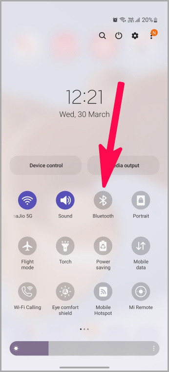 Apague Bluetooth