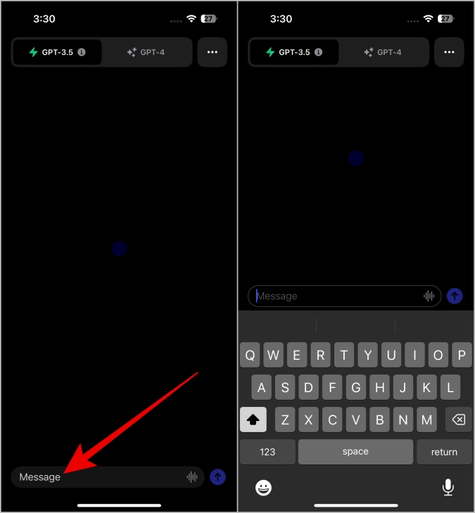Enviar mensaje desde la aplicación Chatgpt