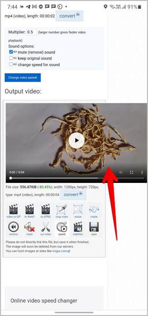 Cambiar la velocidad de video en línea descarga
