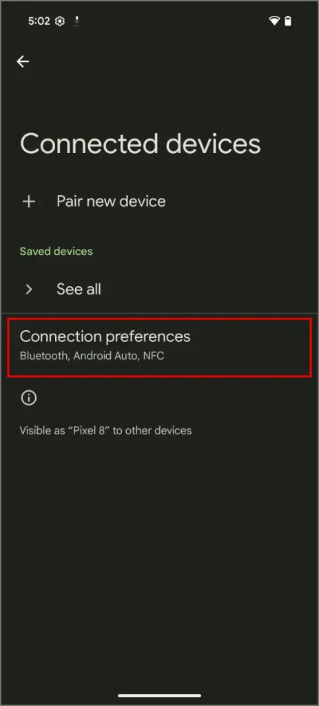 Función de intercambio de audio en la configuración de Android 16
