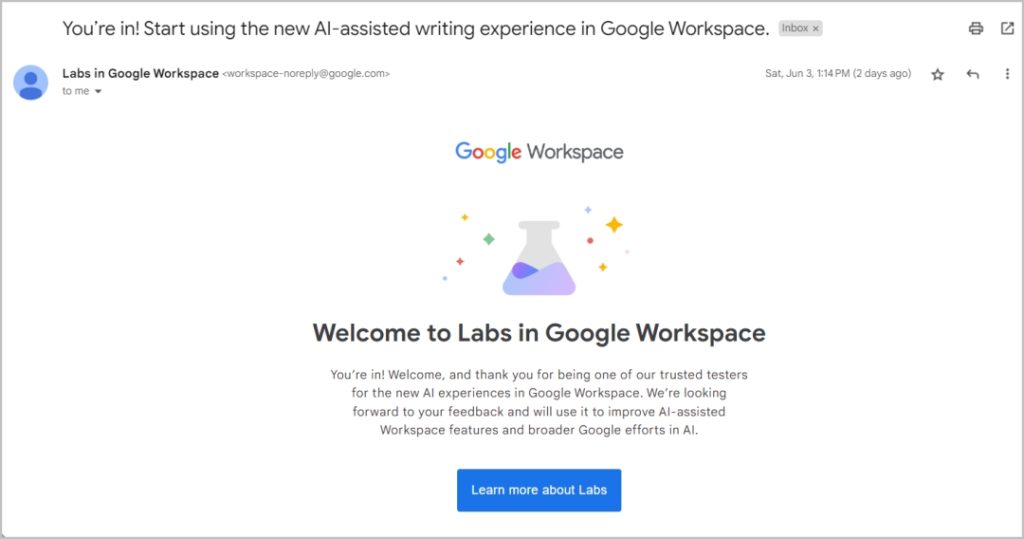 Bienvenido al espacio de trabajo de Google