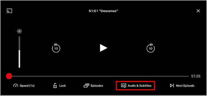 Audio y subtítulos en Netflix