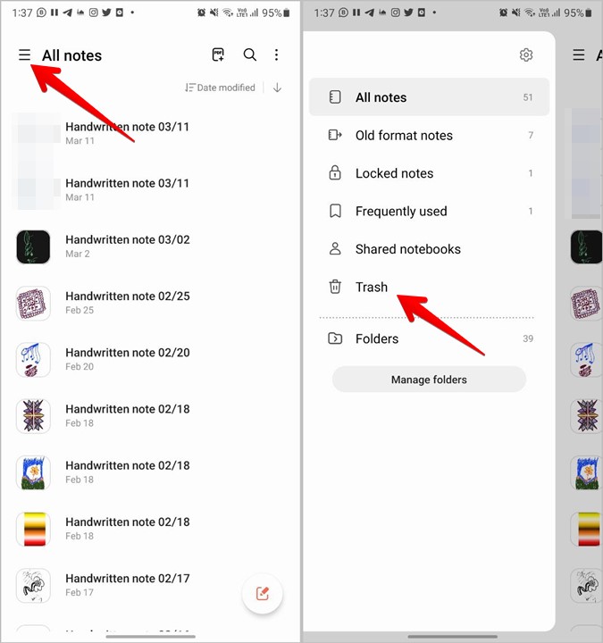 Samsung notas basura 1