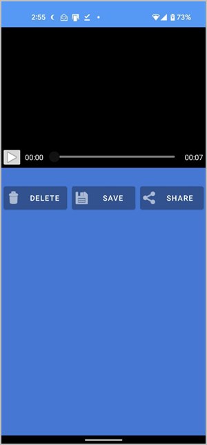 Video de blur Android Guardar