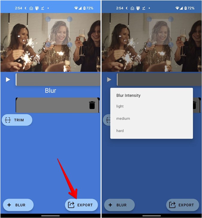VIDEO DEL VIDEO EXPORTACIÓN DE ANDROID