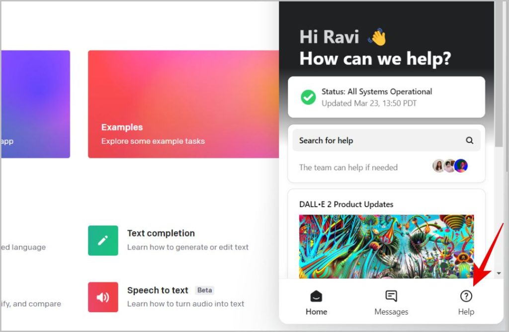 Ayuda Chatbot en OpenAi