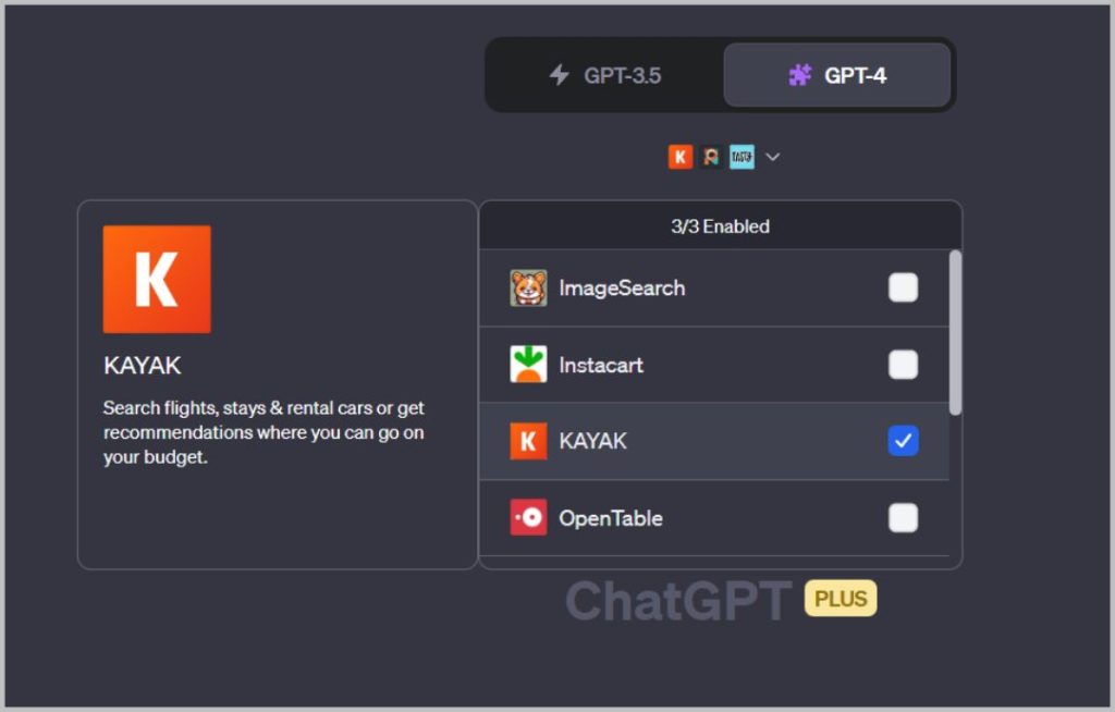 Habilitar otros complementos en chatgpt