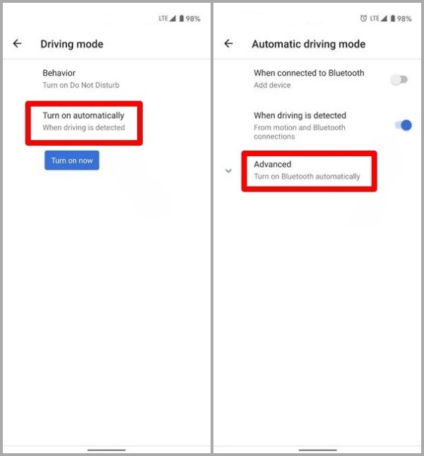Desactivar activar Bluetooth automáticamente en Android