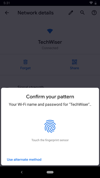 Compartir wifi sin contraseña: autenticar
