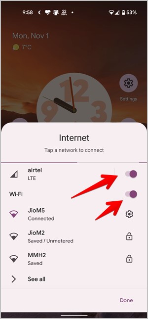 Android 12 apague los datos