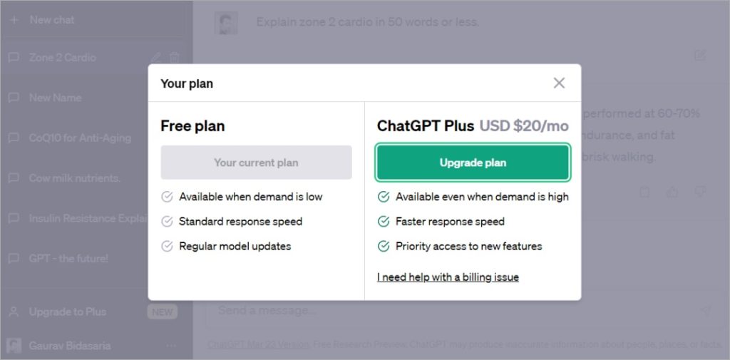 plan chatgpt más