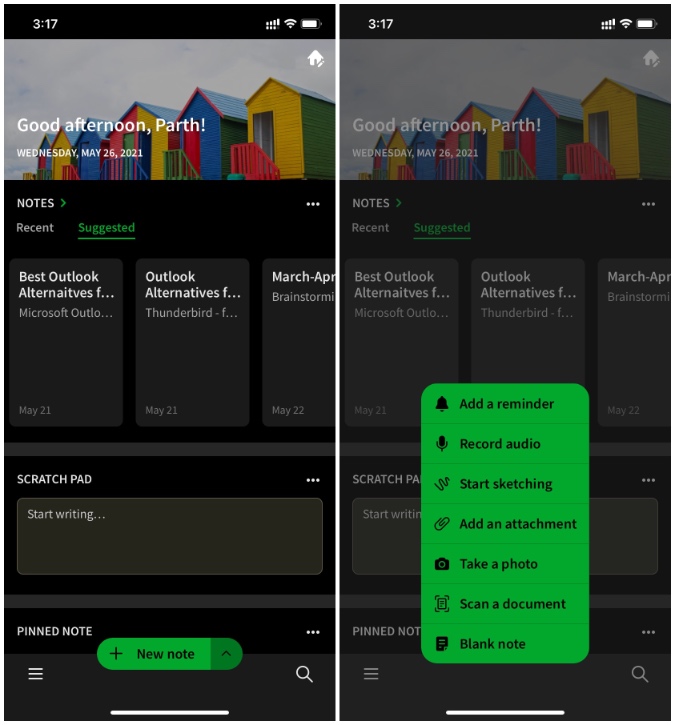 características de Evernote